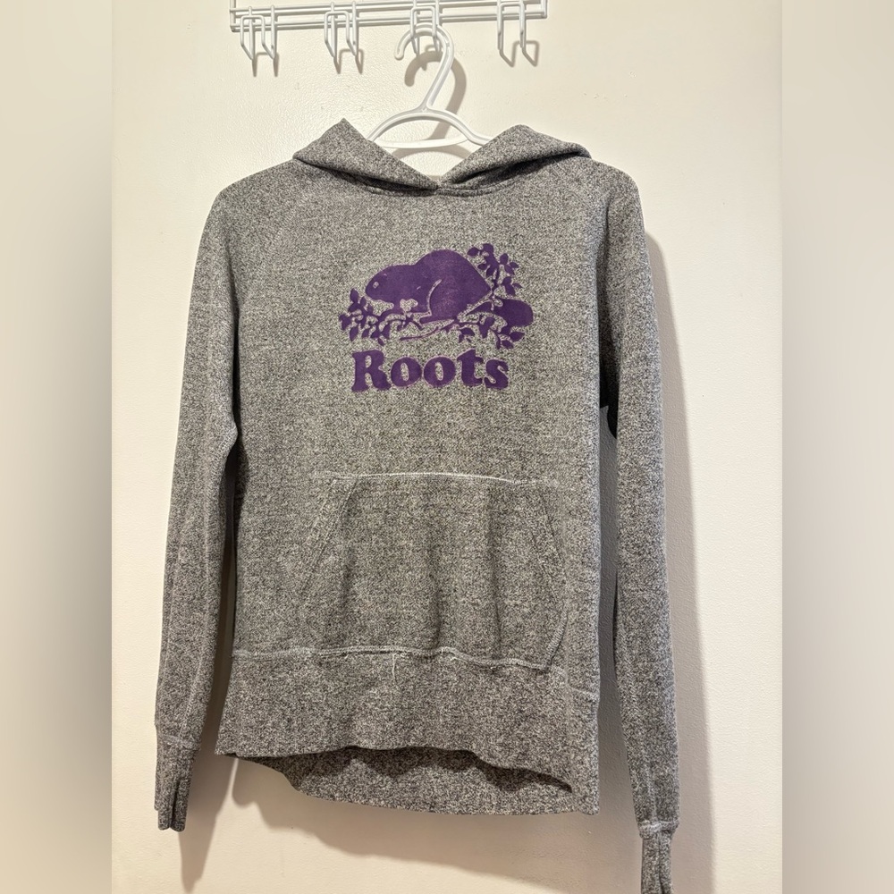 Roots Gray Hoodie Sweater for Women